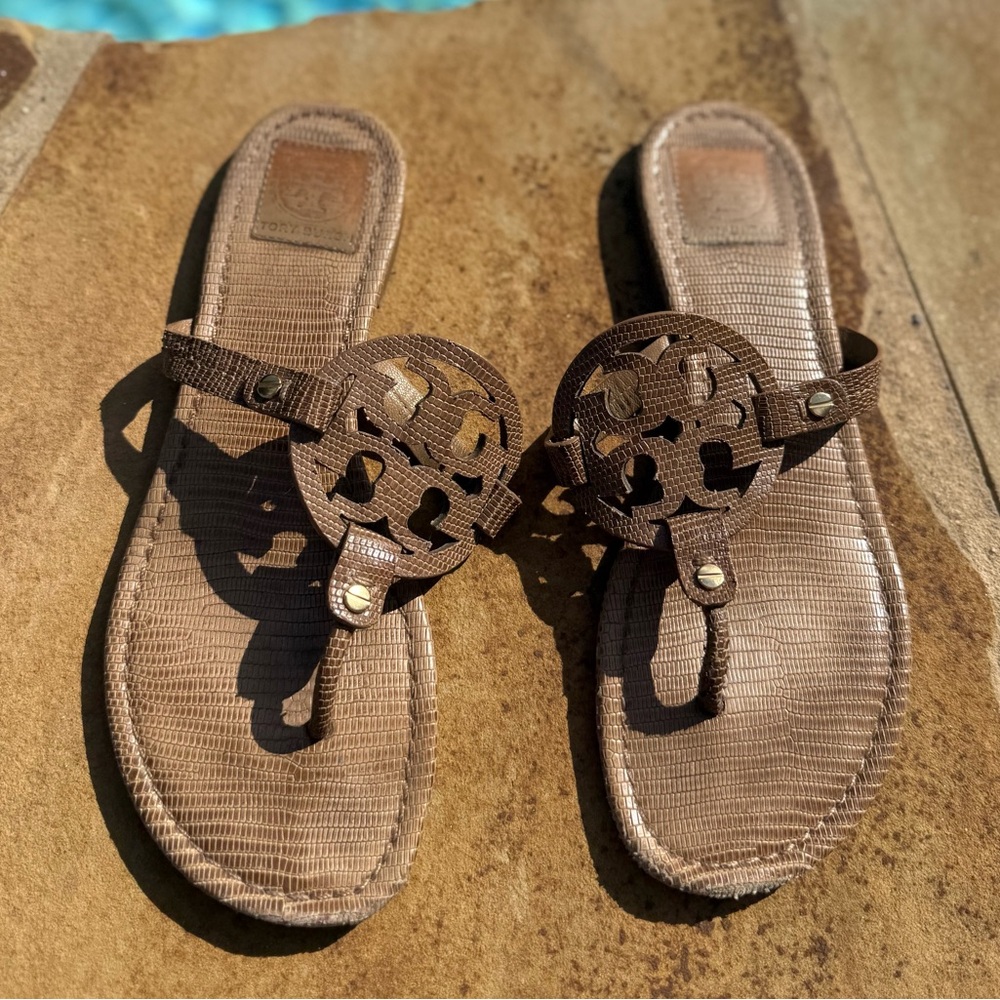 Tory Burch Brown Miller Sandals